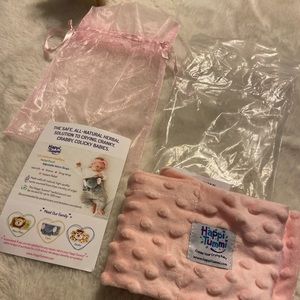 New Happi Tummi All Natural Pretty n Blush pink soft waistband & herbal pouch
